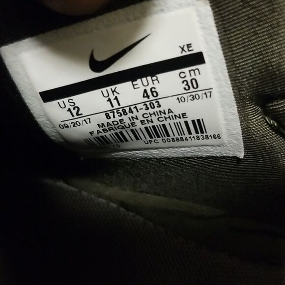 NIKE Air Huarache Run Ultra SE Style #875841-303 - Size 12 - Olive/Khaki Green - Picture 7 of 8